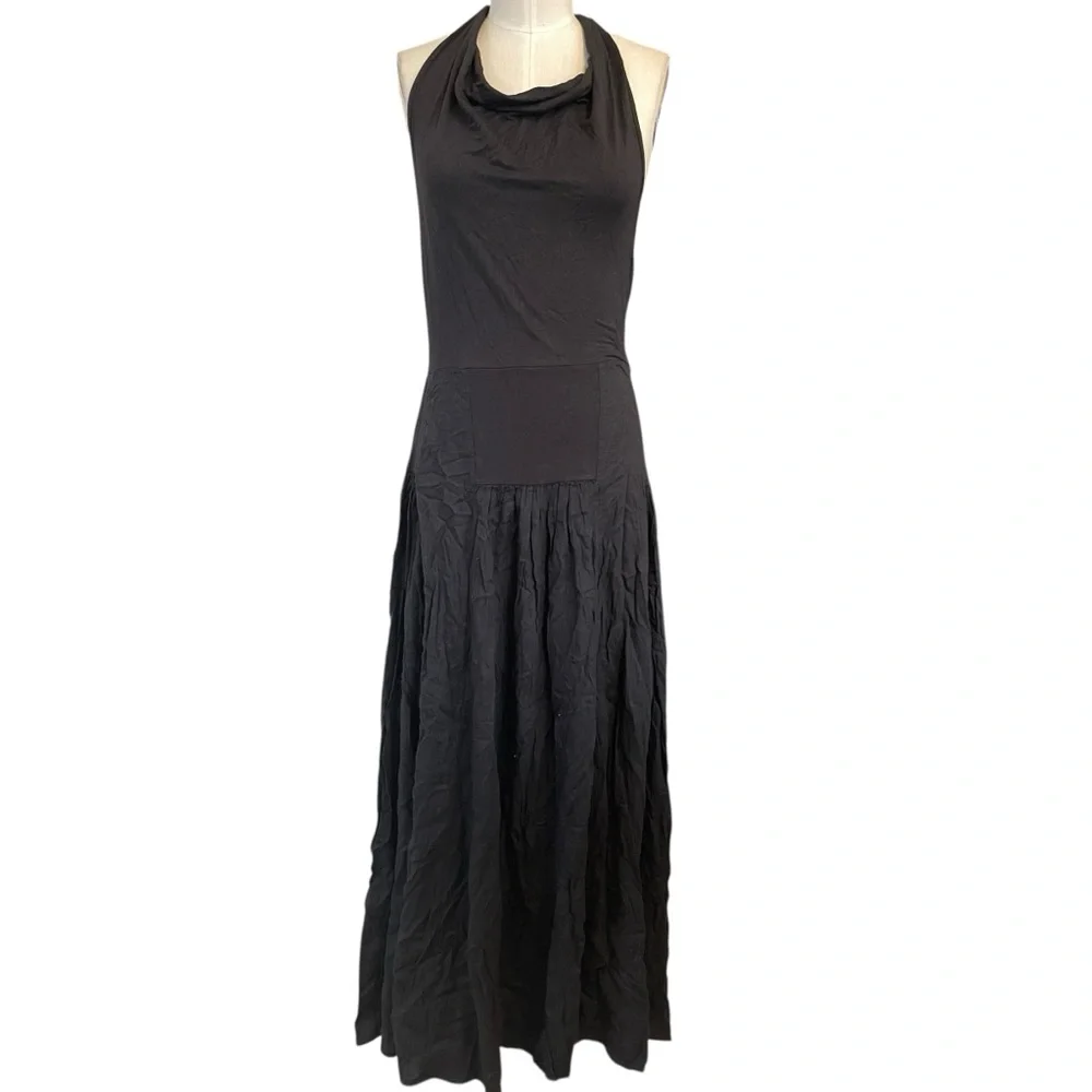 ❤️ NWT! Free People ‘Sasha Convertible Maxi Dress’ XL Black - Picture 5 of 9
